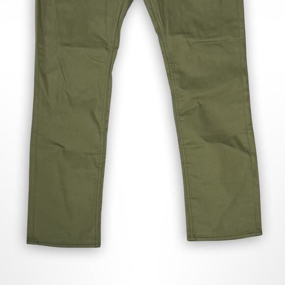 Levi's 511 Slim Fit Olive Green Stretch Twill Pants 38x32 - Picture 6 of 6